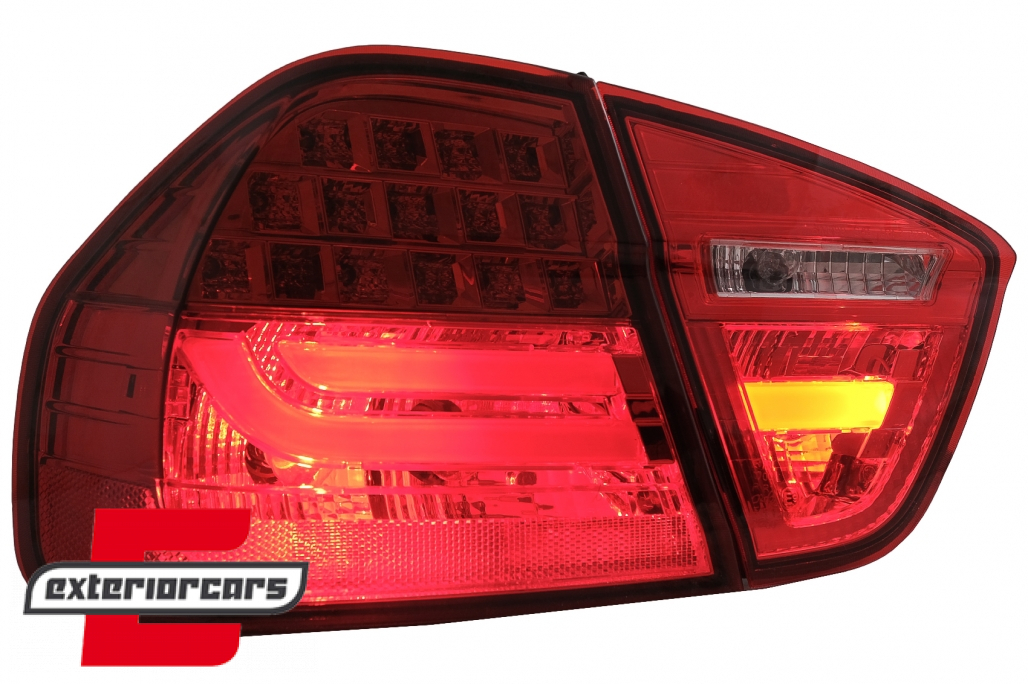 LED stražnja svjetla LightBar LCI dizajn (crvena) / BMW serije 3 E90 limuzina (2005-2008) - Slika 9