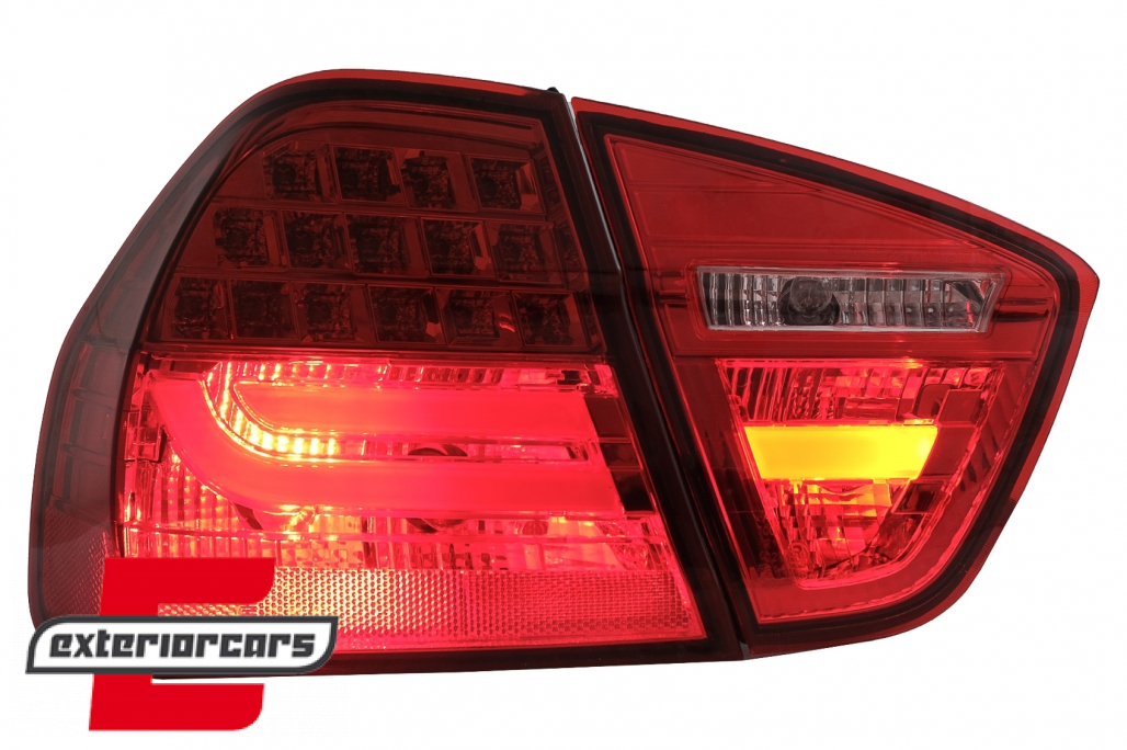 LED stražnja svjetla LightBar LCI dizajn (crvena) / BMW serije 3 E90 limuzina (2005-2008) - Slika 10