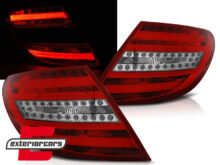 LED stražnja svjetla (crvena/kristal) / Mercedes C-klasa W204 limuzina (2007-2010)