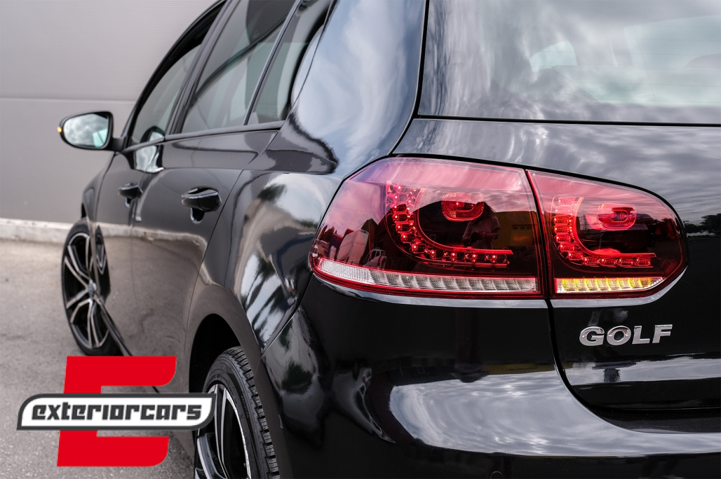 Full LED stražnja svjetla SEQ žmigavci R20 dizajn (crvena/kristal) / VW Golf 6 VI (2008-2013) - Slika 23