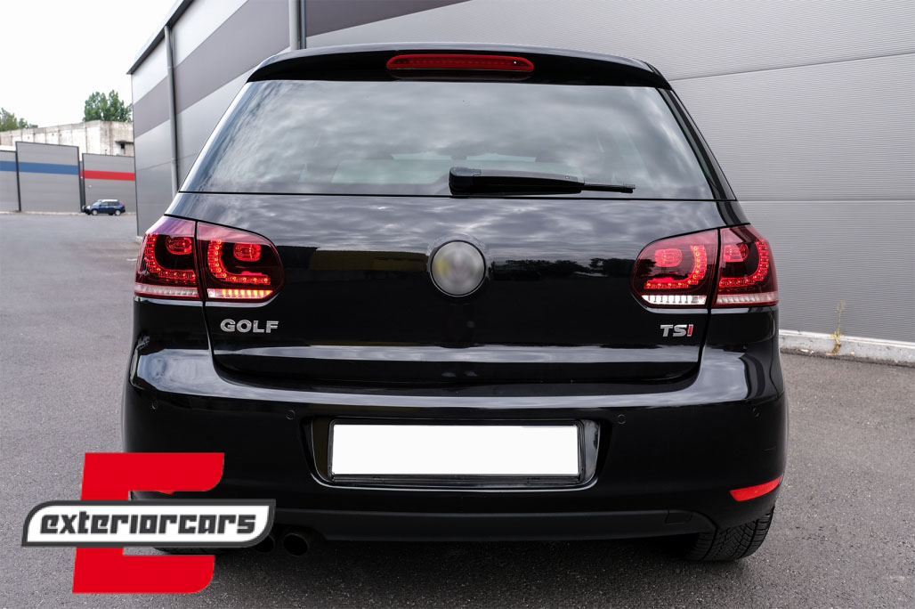 Full LED stražnja svjetla SEQ žmigavci R20 dizajn (crvena/kristal) / VW Golf 6 VI (2008-2013) - Slika 24