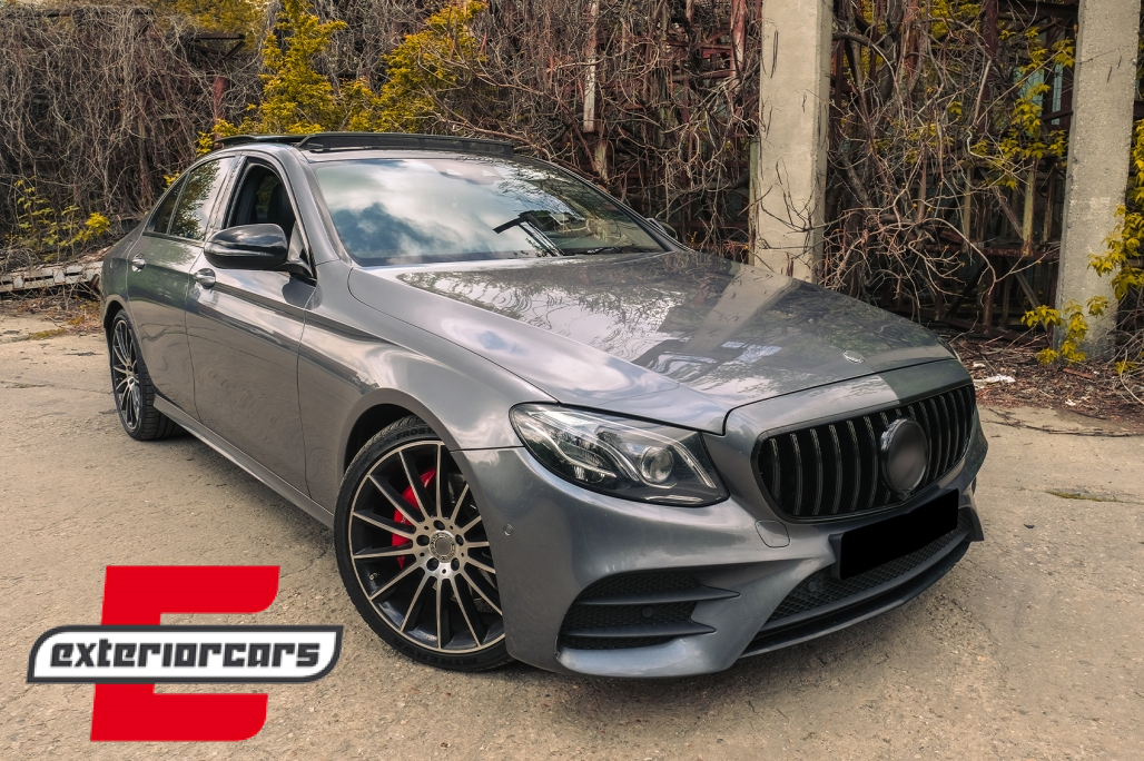 Prednja maska GT-R Panamericana dizajn (piano crna) / Mercedes E-klasa W213 S213 C238 A238 (2016-2019) - Slika 18
