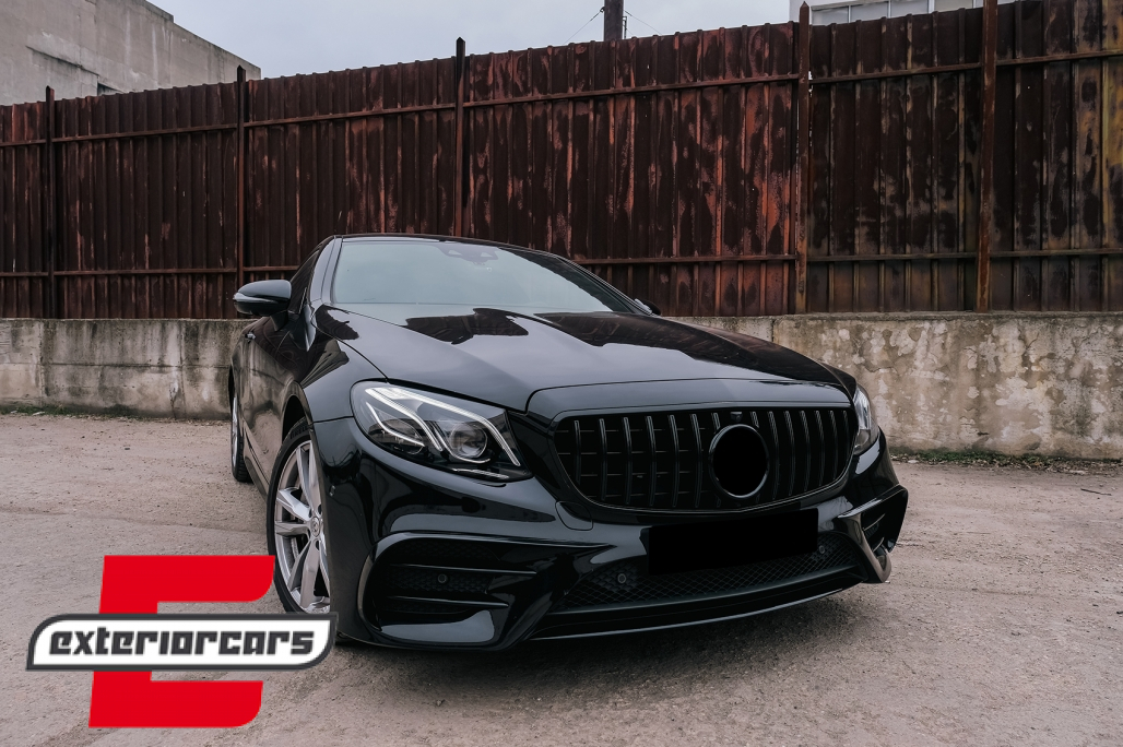 Prednja maska GT-R Panamericana dizajn (piano crna) / Mercedes E-klasa W213 S213 C238 A238 (2016-2019) - Slika 7