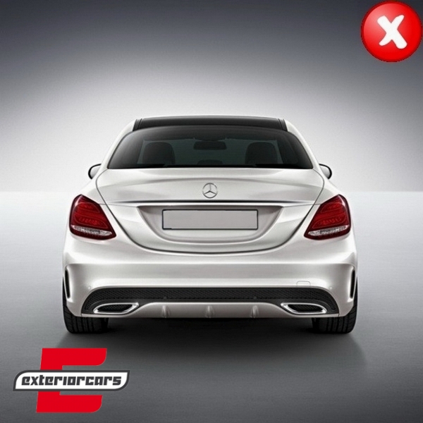 Difuzor zraka & nastavci auspuha C63 AMG dizajn / Mercedes C-klasa W205 S205 (2014-2018) - Slika 16