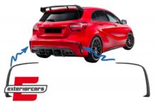 Zadnji splitteri A45 AMG Aero Edition Look (piano crna) / Mercedes A-klasa W176 (2012-2018)