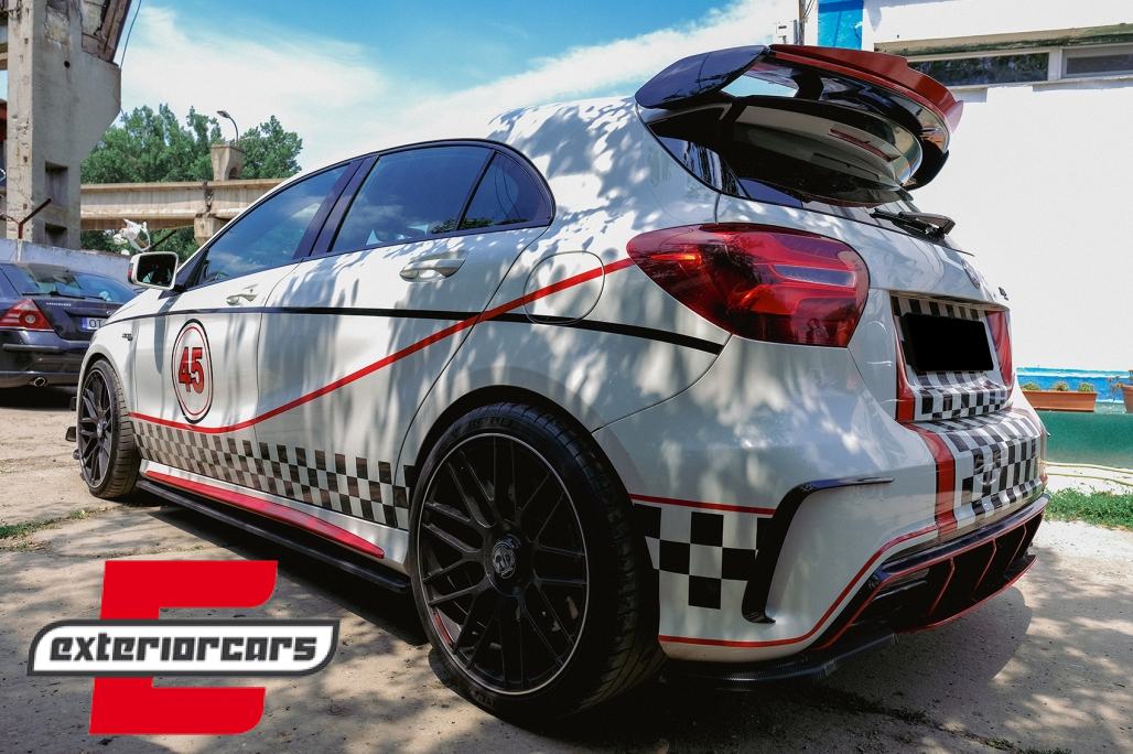 Zadnji splitteri A45 AMG Aero Edition Look (piano crna) / Mercedes A-klasa W176 (2012-2018) - Slika 7