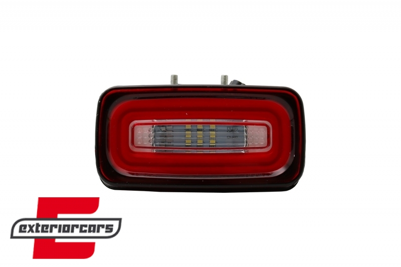 LED svjetla za maglu u stražnjem braniku LightBar (crvena/kristal) / Mercedes G-klasa W463 (1989-2015) - Slika 2