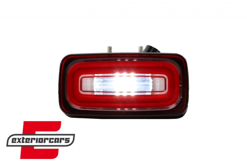 LED svjetla za maglu u stražnjem braniku LightBar (crvena/kristal) / Mercedes G-klasa W463 (1989-2015) - Slika 4