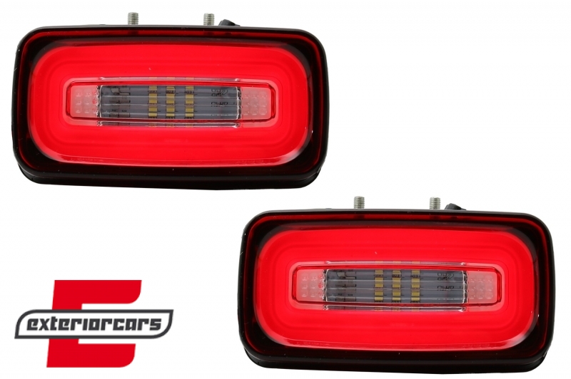 LED svjetla za maglu u stražnjem braniku LightBar (crvena/kristal) / Mercedes G-klasa W463 (1989-2015) - Slika 5