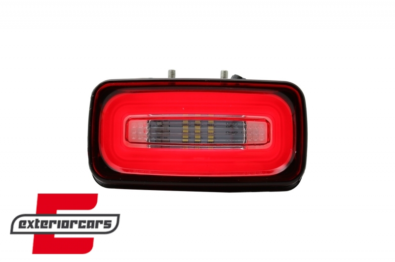 LED svjetla za maglu u stražnjem braniku LightBar (crvena/kristal) / Mercedes G-klasa W463 (1989-2015) - Slika 6