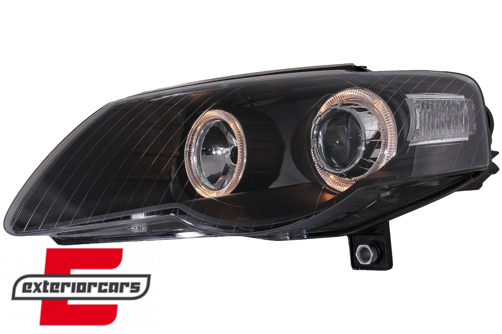 Prednja svjetla Angel Eyes (crna) / Volkswagen Passat B6 3C (03.2005-2010) - Slika 2