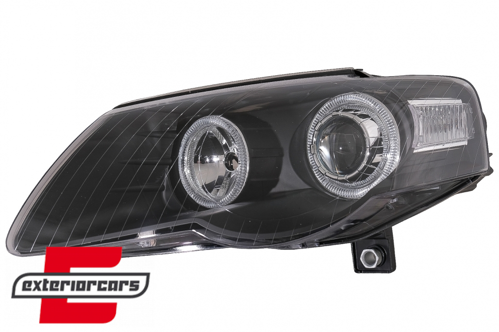 Prednja svjetla Angel Eyes (crna) / Volkswagen Passat B6 3C (03.2005-2010) - Slika 7