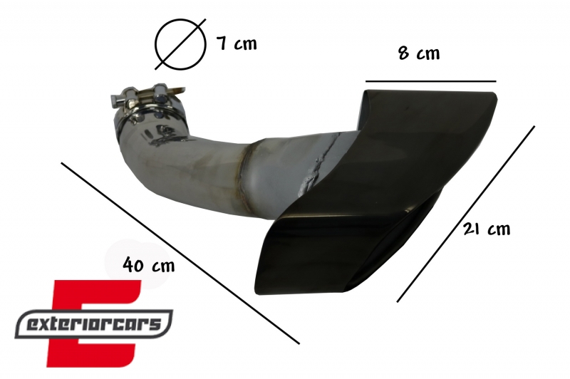 Nastavci auspuha V8 dizajn (crna) / BMW X6 E71 (2008-2014) - Slika 9