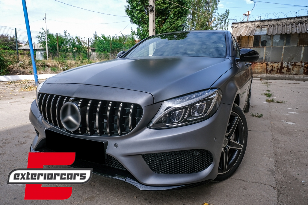 Prednja maska GT-R Panamericana dizajn 360° (chrome) / Mercedes C-klasa W205 S205 A205 C205 (2014-2018) - Slika 12