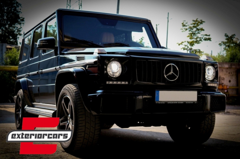 Prednja maska GT-R Panamericana dizajn (piano crna) / Mercedes G-klasa W463 (1990-2018) - Slika 5