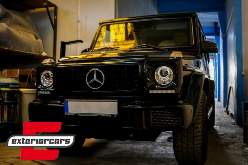 Prednja maska GT-R Panamericana dizajn (piano crna) / Mercedes G-klasa W463 (1990-2018) - Slika 6