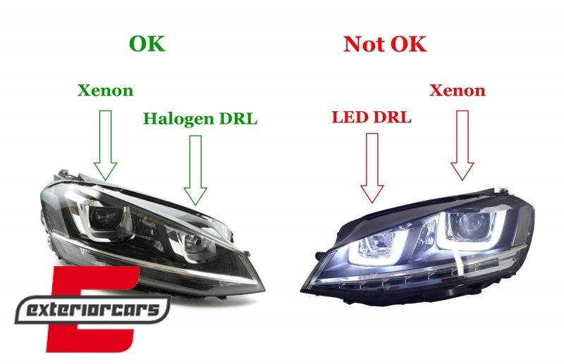 Osram Full LED prednja svjetla LEDriving LED SEQ žmigavci (chrome) / VW Golf 7 VII (2012-2017) - Slika 11