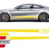 Naljepnice C63 AMG dizajn (žuta) / MERCEDES C-klasa C205 Coupe A205 Cabrio (2014-2020)