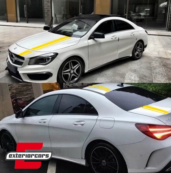 Naljepnice 45 AMG dizajn Edition 1 (mat žuta) / MERCEDES CLA W117 C117 X117 (2013-2016) A klasa W176 (2012-2018) - Slika 5