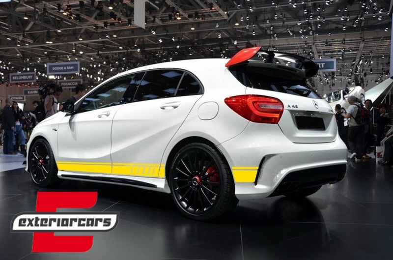 Naljepnice 45AMG Edition 1 dizajn (žuta) / Mercedes CLA W117 C117 X117 (2013-2019) W176 (2012-2018) - Slika 8