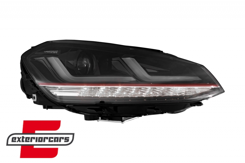 Osram Full LED prednja svjetla LEDriving SEQ žmigavci GTI dizajn (crvena) / VW Golf 7 VII (2012-2017) - Slika 4
