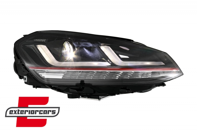 Osram Full LED prednja svjetla LEDriving SEQ žmigavci GTI dizajn (crvena) / VW Golf 7 VII (2012-2017) - Slika 6