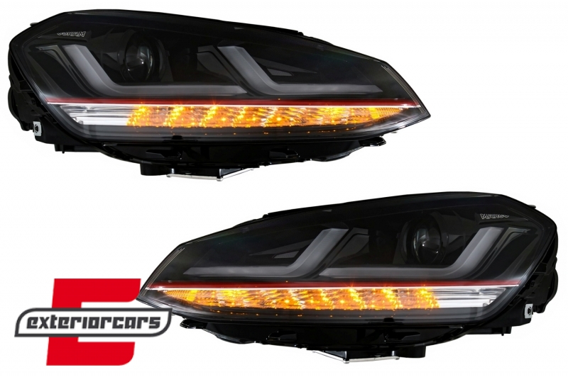 Osram Full LED prednja svjetla LEDriving SEQ žmigavci GTI dizajn (crvena) / VW Golf 7 VII (2012-2017) - Slika 7