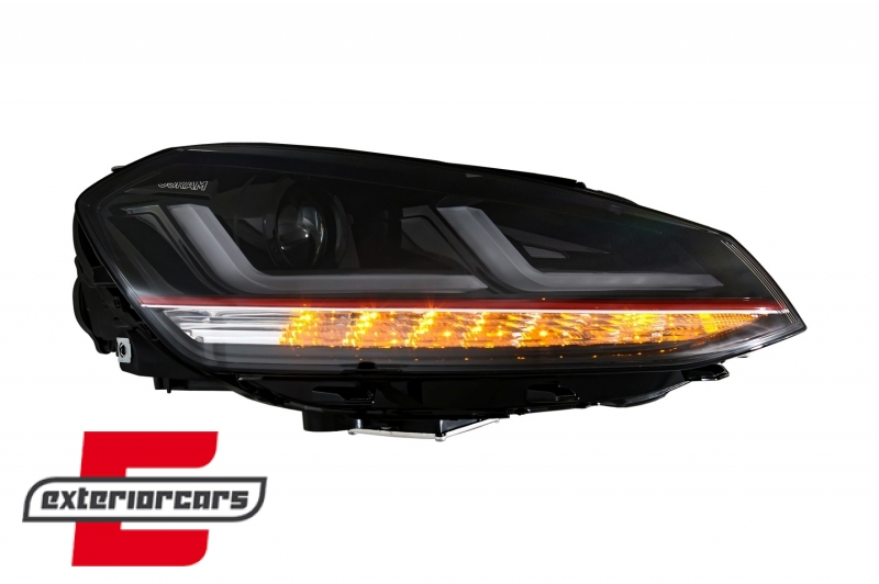 Osram Full LED prednja svjetla LEDriving SEQ žmigavci GTI dizajn (crvena) / VW Golf 7 VII (2012-2017) - Slika 8