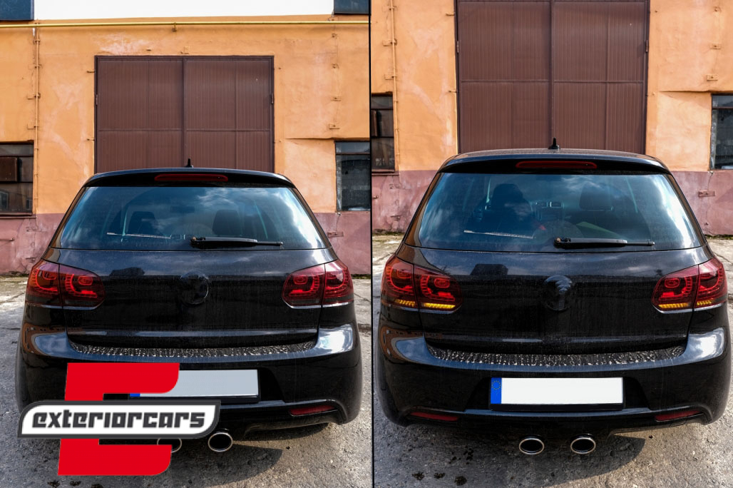 Full LED stražnja svjetla SEQ žmigavci R20 dizajn (crvena/smoke) / VW Golf 6 VI (2008-2013) - Slika 13