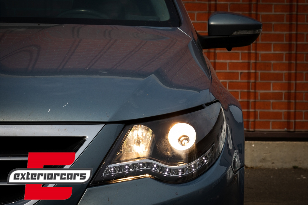 Prednja svjetla LED DayLight (crna) / VW Passat CC (2008-2012) - Slika 21