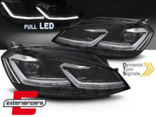 Full LED prednja svjetla SEQ žmigavci Facelift G7.5 R line look / VW Golf 7 VII (2012-2017)