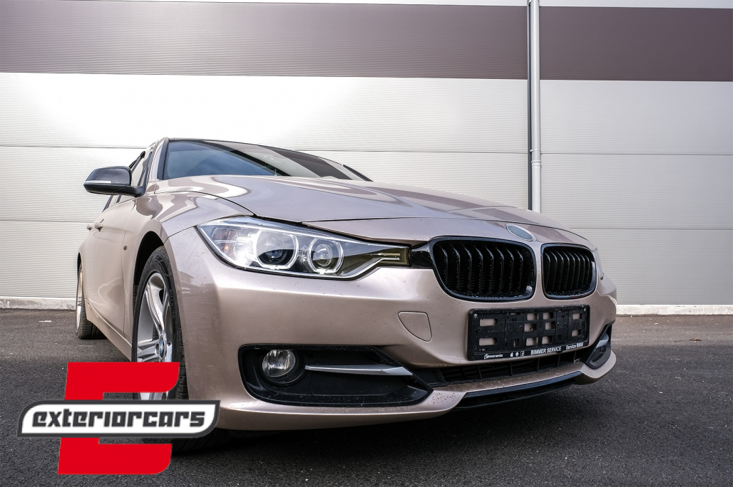 Prednja svjetla LED Angel Eyes Xenon look (crna) / BMW serije 3 F30 F31 limuzina karavan (10.2011-05.2015) - Slika 12