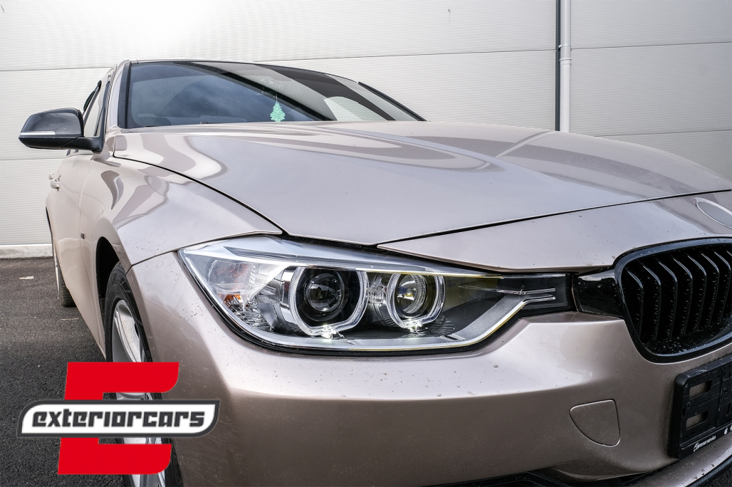 Prednja svjetla LED Angel Eyes Xenon look (crna) / BMW serije 3 F30 F31 limuzina karavan (10.2011-05.2015) - Slika 13