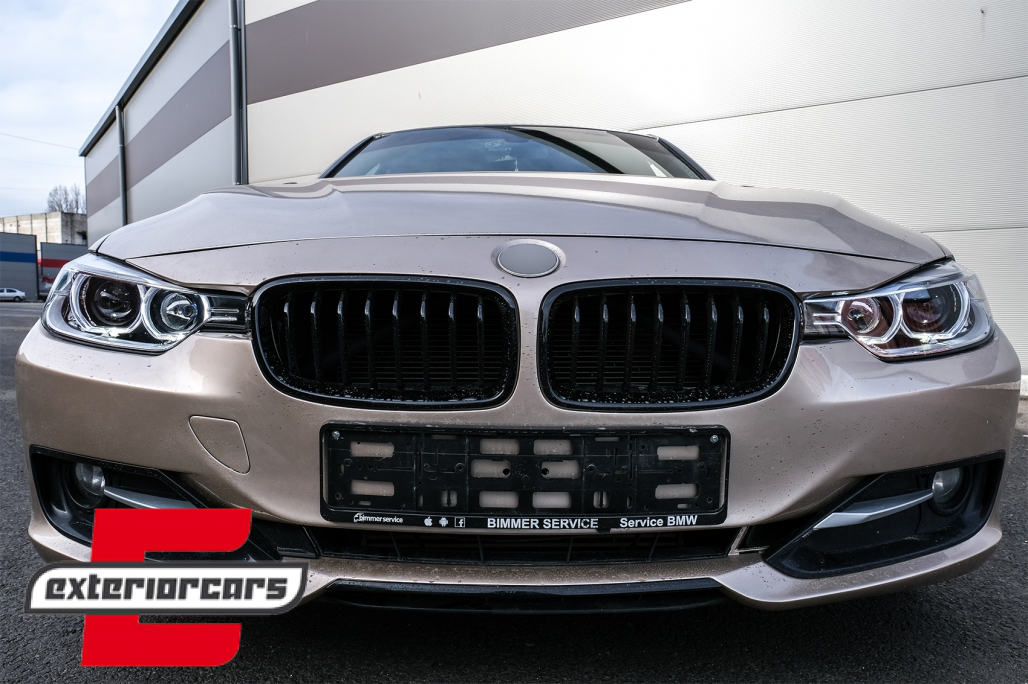 Prednja svjetla LED Angel Eyes Xenon look (crna) / BMW serije 3 F30 F31 limuzina karavan (10.2011-05.2015) - Slika 14