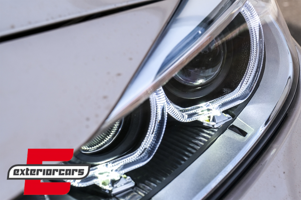 Prednja svjetla LED Angel Eyes Xenon look (crna) / BMW serije 3 F30 F31 limuzina karavan (10.2011-05.2015) - Slika 15