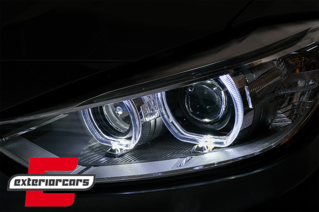 Prednja svjetla LED Angel Eyes Xenon look (crna) / BMW serije 3 F30 F31 limuzina karavan (10.2011-05.2015) - Slika 21