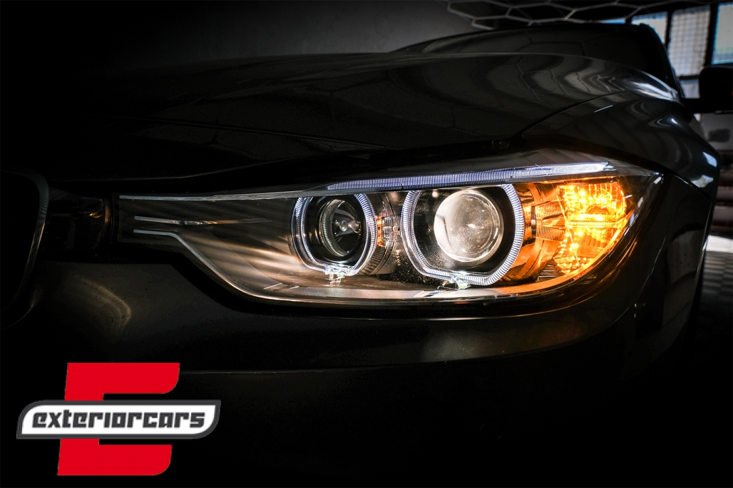 Prednja svjetla LED Angel Eyes Xenon look (crna) / BMW serije 3 F30 F31 limuzina karavan (10.2011-05.2015) - Slika 25