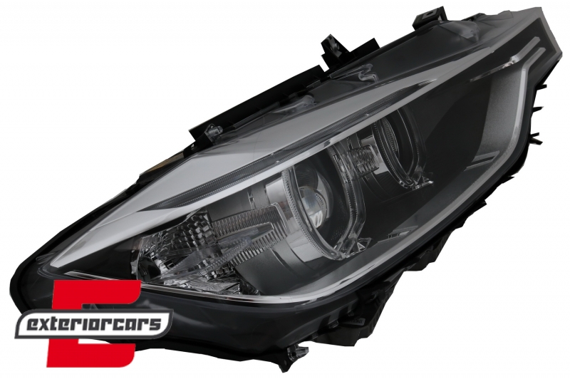 Prednja svjetla LED Angel Eyes Xenon look (crna) / BMW serije 3 F30 F31 limuzina karavan (10.2011-05.2015) - Slika 4