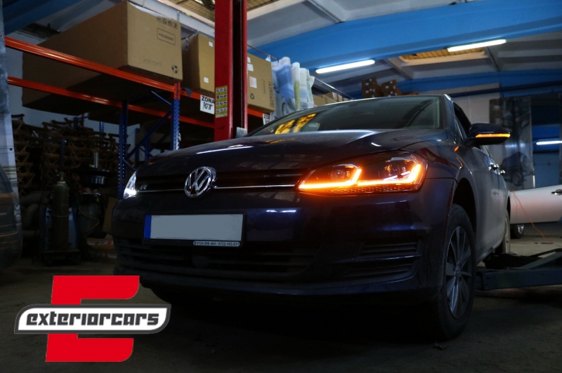Full LED prednja svjetla SEQ žmigavci Facelift G7.5 R line look / VW Golf 7 VII (2012-2017) - Slika 17
