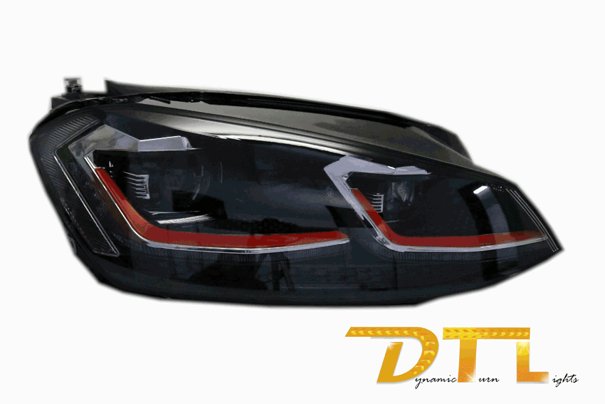 Full LED prednja svjetla SEQ žmigavci Facelift G7.5 GTI look / VW Golf 7 VII (2012-2017) - Slika 12
