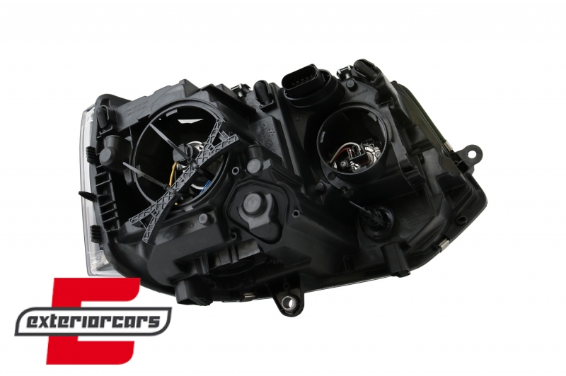 Prednja svjetla LED DayLine Xenon look (crna) / VW T5.1 (2010-2015) - Slika 11