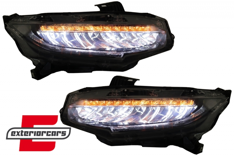 Full LED prednja svjetla SEQ žmigavci / Honda Civic Mk10 (2016-2021) - Slika 10