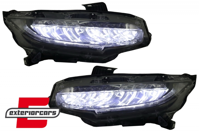 Full LED prednja svjetla SEQ žmigavci / Honda Civic Mk10 (2016-2021) - Slika 7