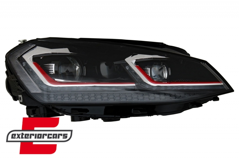 Full LED prednja svjetla SEQ žmigavci Facelift G7.5 GTI look / VW Golf 7 VII (2012-2017) - Slika 7