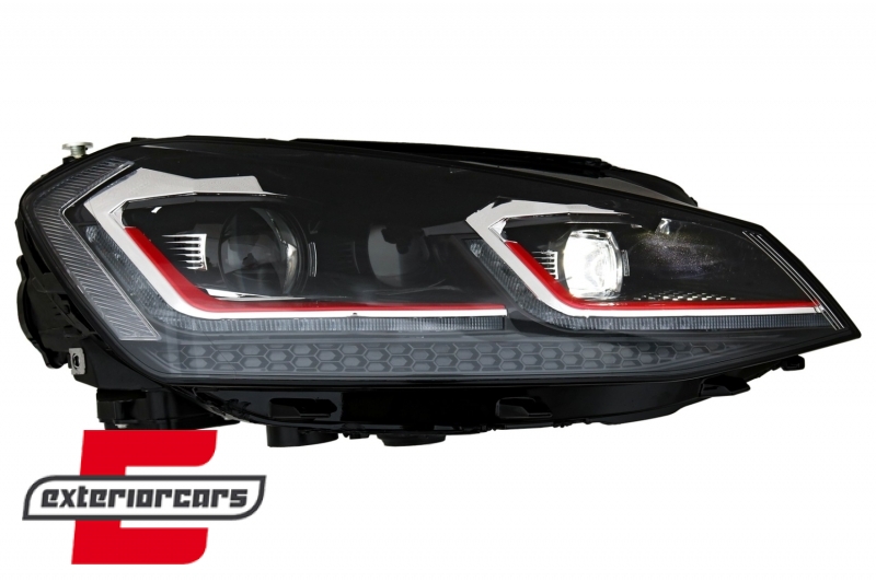 Full LED prednja svjetla SEQ žmigavci Facelift G7.5 GTI look / VW Golf 7 VII (2012-2017) - Slika 9