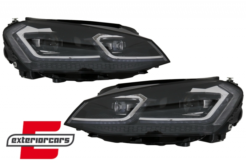 Full LED prednja svjetla SEQ žmigavci Facelift G7.5 R line look / VW Golf 7 VII (2012-2017) - Slika 5