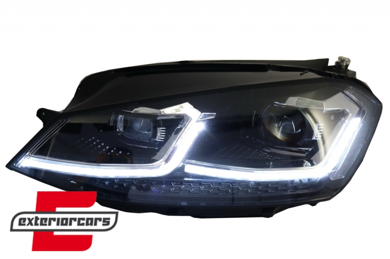 Full LED prednja svjetla SEQ žmigavci Facelift G7.5 R line look / VW Golf 7 VII (2012-2017) - Slika 4