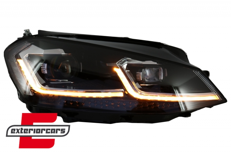 Full LED prednja svjetla SEQ žmigavci Facelift G7.5 R line look / VW Golf 7 VII (2012-2017) - Slika 10