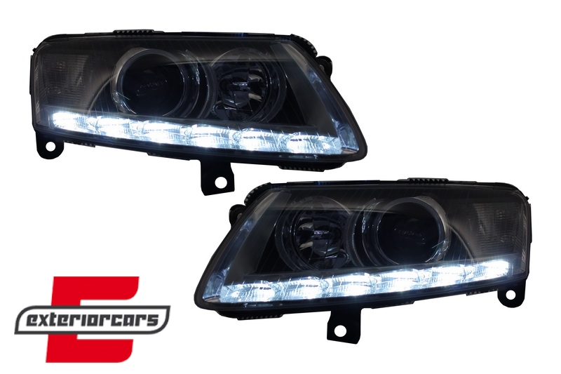 Prednja svjetla LED TrueDRL Xenon (chrome) / Audi A6 4F C6 (04.2004-2008) - Slika 5