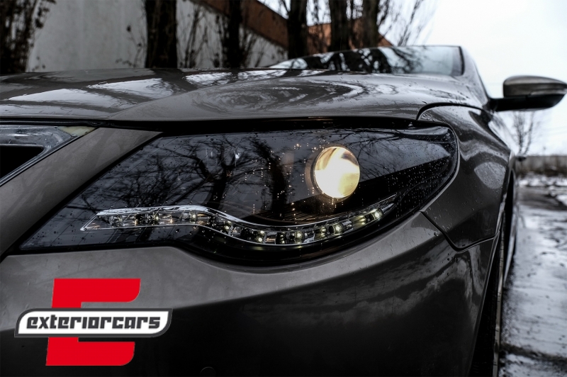 Prednja svjetla LED DayLight (crna) / VW Passat CC (2008-2012) - Slika 11